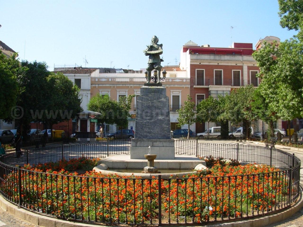 Monumento a Zurbarán, Plaza de Cervantes (Badajoz)